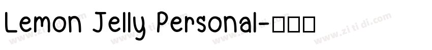 Lemon Jelly Personal字体转换